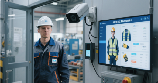 已裝攝像頭接入工服穿戴監測預警系統